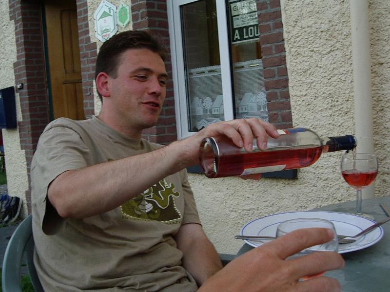 Rik met fles